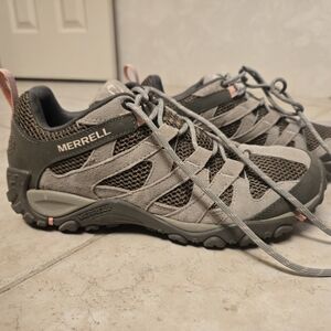 Merrell Gray and Pink Hiking Shoes